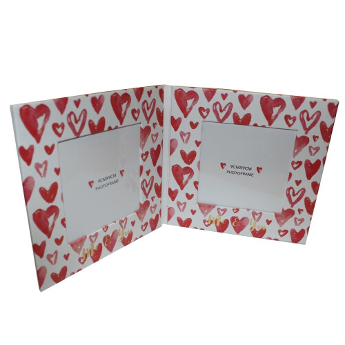 Valentine's Paperwrap Folding Double Frame - I Love Us 2