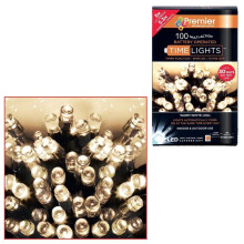 100 Premier Battery-Powered Christmas Lights | Warm White (10m)