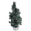 60cm Artificial Christmas Tree with Silver Tinsel Flecks and Pine Cones 1