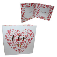 Valentine's Paperwrap Folding Double Frame - I Love Us