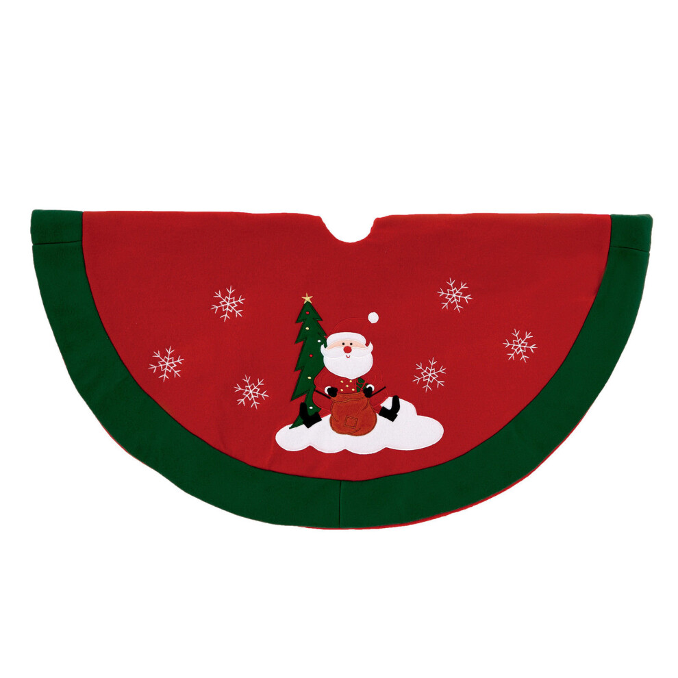 Premier Traditional 90cm Tree Skirt - Santa Design