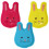 3pc PMS International Bunny-Shaped Plates | Easter Kitchen Tools 1