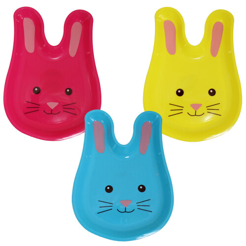 3pc PMS International Bunny-Shaped Plates | Easter Kitchen Tools