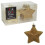 Christmas Tree Decoration 6 Pack 80mm Bobble Stars GOLD 1