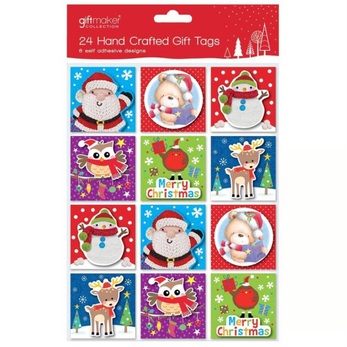 Anker Christmas 24 Pack 3D Gift Tags Cute Fun Design