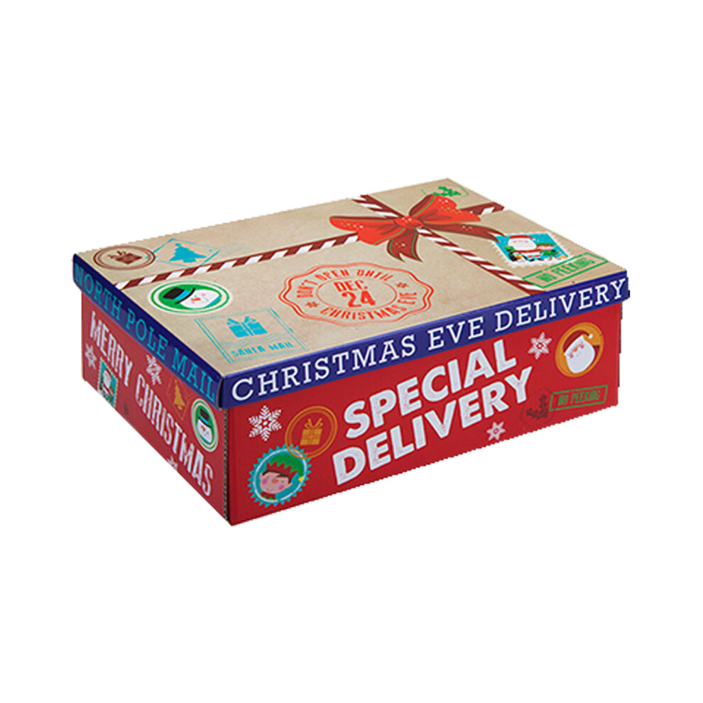 Christmas Eve Gift Box Special Delivery / Flat Pack - 21cm x 32cm x 11cm