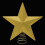 Christmas Decoration Glitter Tree Top Star on Spring (DP) - Gold 1