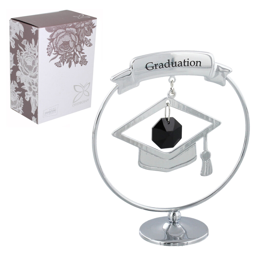 Crystocraft Graduation Gift With Mortar Hat & Swarovski Crystal