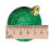Christmas Decoration 8 Pack 50mm Glitter / Plain Baubles - Green 2
