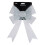 Christmas Tinsel Bow Tree Decoration - White 22cm x 32cm 1