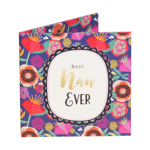 Breton Collection Paperwrap Folding Double Frame - Best Nan Ever 1