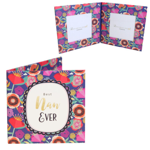 Breton Collection Paperwrap Folding Double Frame - Best Nan Ever