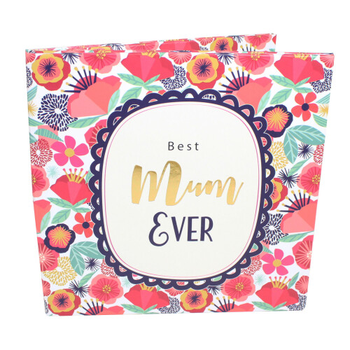 Breton Collection Paperwrap Folding Double Frame - Best Mum Ever 1