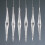 Christmas Tree Decoration 6 Pack Frosted Glass Diamond Icicles 1
