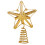 Premier Christmas Decoration Tree Topper 13cm Glitter Star - Gold 1