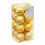 Christmas Tree Decoration 16 Pack 50mm Shatterproof Baubles - Gold 1