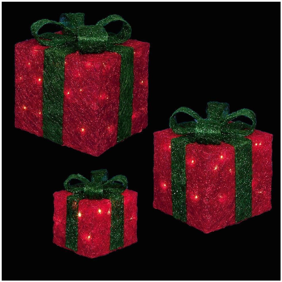 Premier 3 Darabos Led ViláGíTó KaráCsonyi Csomagok / AjáNdéKok - Piros éS ZöLd-image