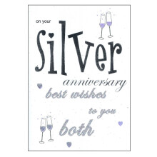 Greeting Card with Envelope - Silver Anniversary LP5037
