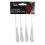 Christmas Clear Acrylic Hanging Tree Decorations - 4 Pack 7cm Pendants 1