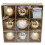 Christmas Tree Decoration 9 Pack 80mm Shatterproof Baubles - Gold 1