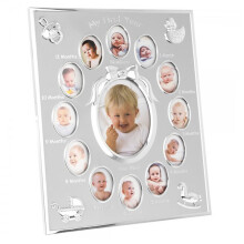 My First Year Photo Frame - Holds 13 Pictures - New Baby Gift