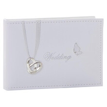 71140 Wedding Rings and Butterfly Photo Album Holds 24 6x4 photos