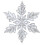 Christmas Decoration 3 Pack Acrylic Clear Hanging Snowflakes 2
