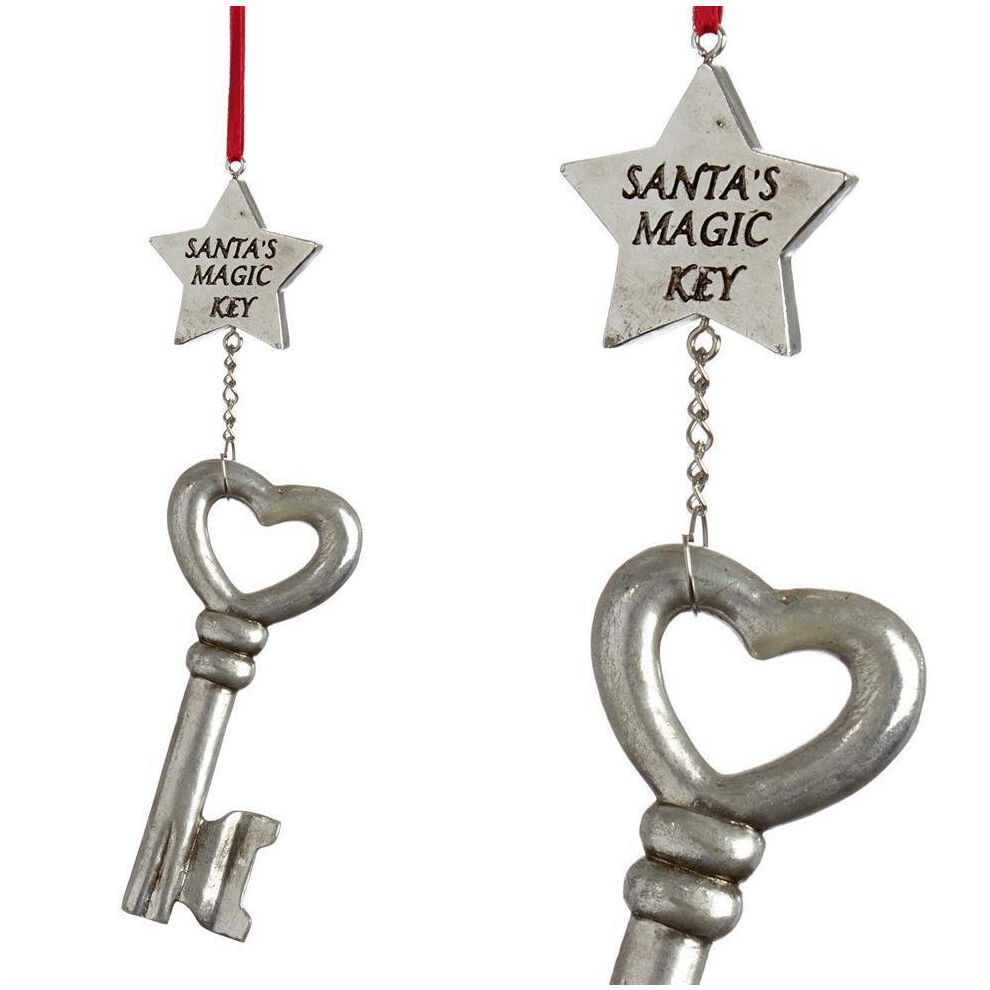 Premier 16cm Santa's Magic Key - Novelty Christmas Gift - Silver-image-OPC-PTBXZZ-NEW