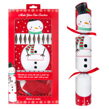 RSW 6-Pack Make Your Own Christmas Crackers Kit - Snowman Theme, 30cm, Includes 6 Boards, Hats, Ties & Jokes
