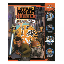 Disney Star Wars Children's Activity Busy Pack: Wipe-Clean Scene Maker, Stand-Up Characters, Reusable Stickers & Papercraft Chopper