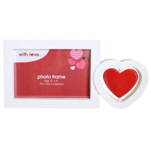 White 4' x 6' Photo Frame with Red Heart Spinner - Valentine's Day