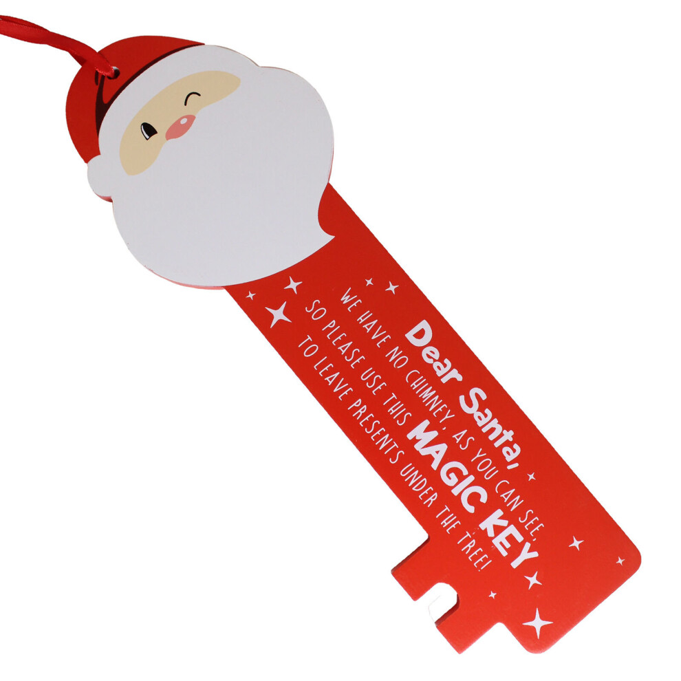 Jumbo Wooden Santa's Magic Key Novelty Christmas Gift