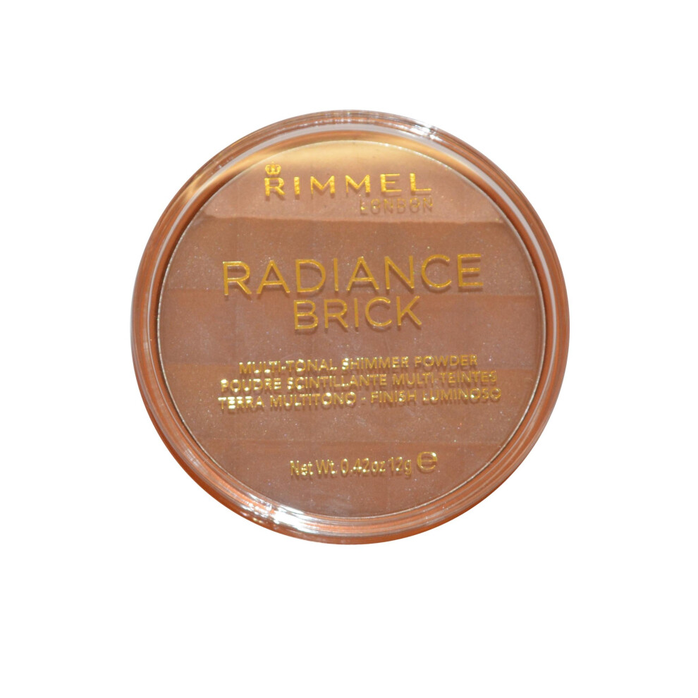 Rimmel London Radiance Brick Multi Tonal Shimmer Powder 12g Dark 003