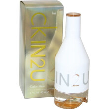 Calvin Klein CK In 2U Her 50ml EDT Spray - Vibrant Floral-Fruity-Spicy Fragrance for Modern Women