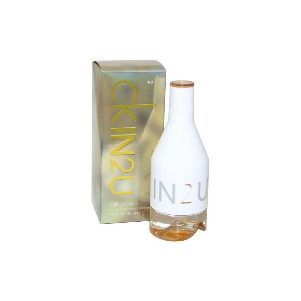 Calvin Klein Ck In 2U Her 50Ml Edt Spray - Vibrant Floral-Fruity-Spicy Fragrance For Modern Women