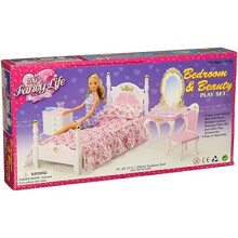 My Fancy Life Barbie Size Dollhouse Furniture Bed Room And Beauty