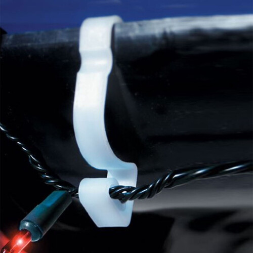 16pk Christmas Light Gutter Hooks White on OnBuy