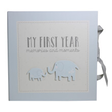 My First Year Record Book Petit Cheri Collection Gift - Blue Baby Girl