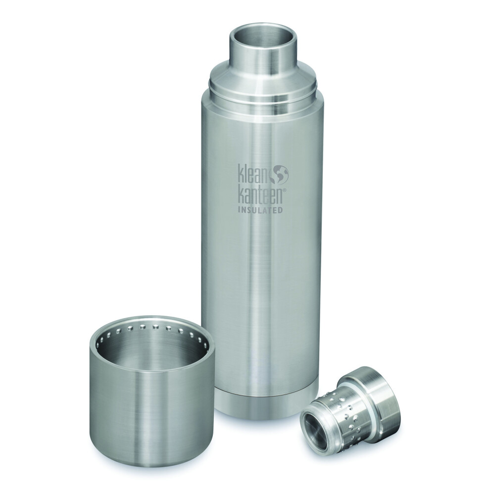 (1L, brushed stainless) Klean Kanteen TK Pro Vacuum Insulated double wall Stainless Steel drink bottle