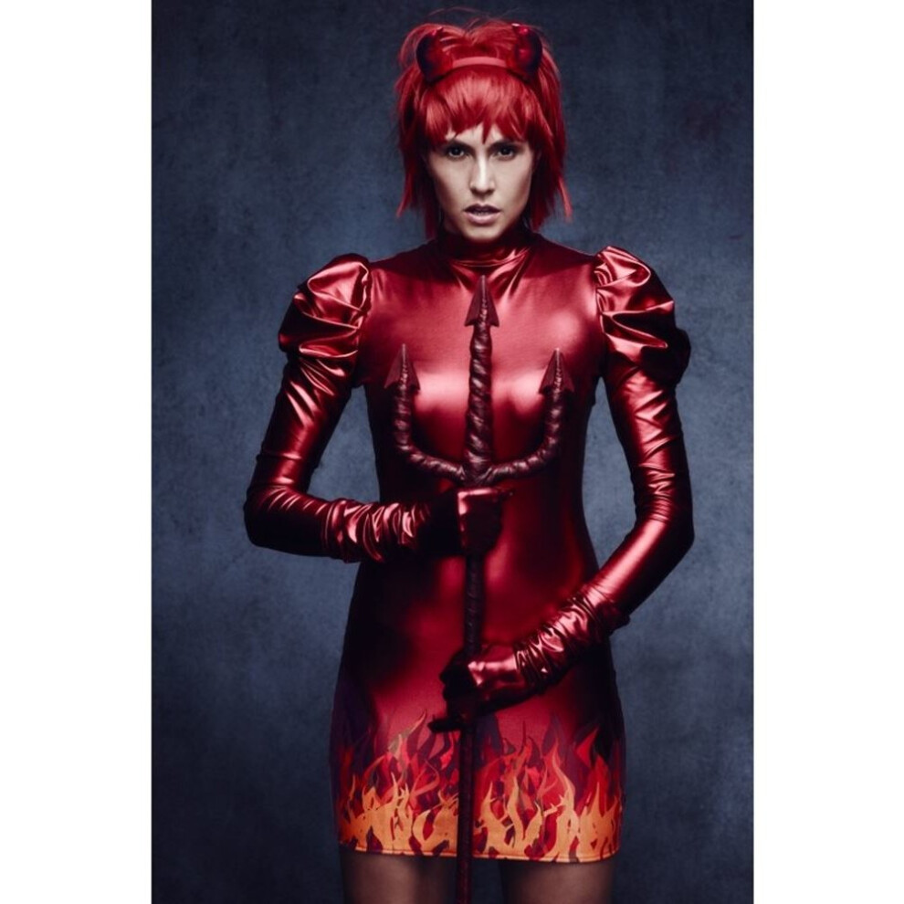 Smiffy's Fever Devil Costume, Uk 16-18 Red