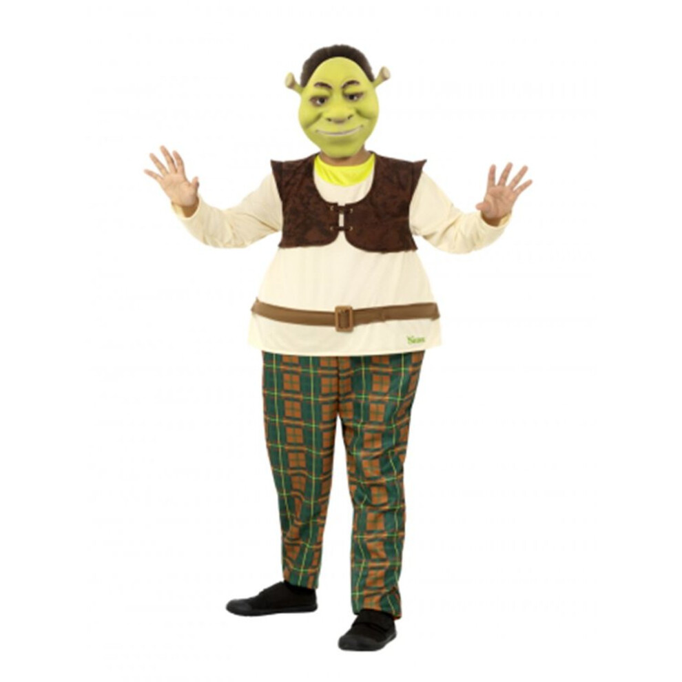 Shrek Kids Deluxe Costume, Shrek Licensed Fancy Dress, Small Age 4-6