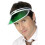 Smiffy's Green Poker Visor.  One Size 1