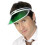 Smiffy's Green Poker Visor.  One Size 2