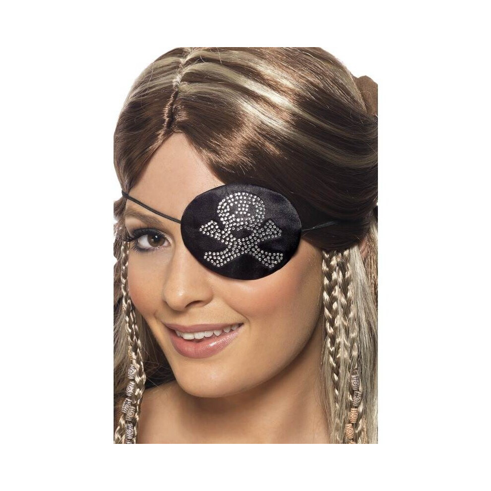 Smiffy's Pirates Eyepatch. Black