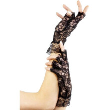 Fingerless Lace Gloves, One Size