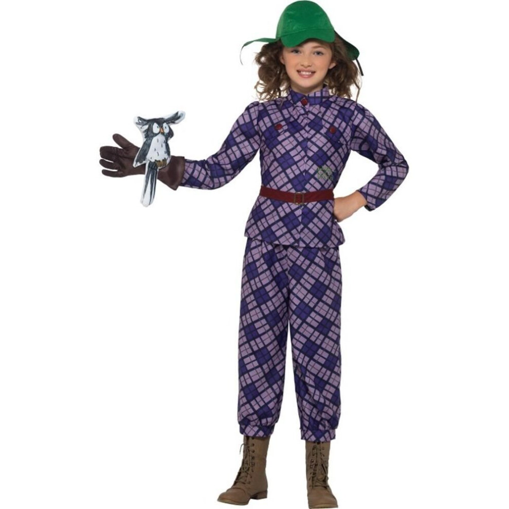 Smiffy's David Walliams Deluxe Awful Auntie Costume, Fancy Dress,Small Age 4-6 Purple