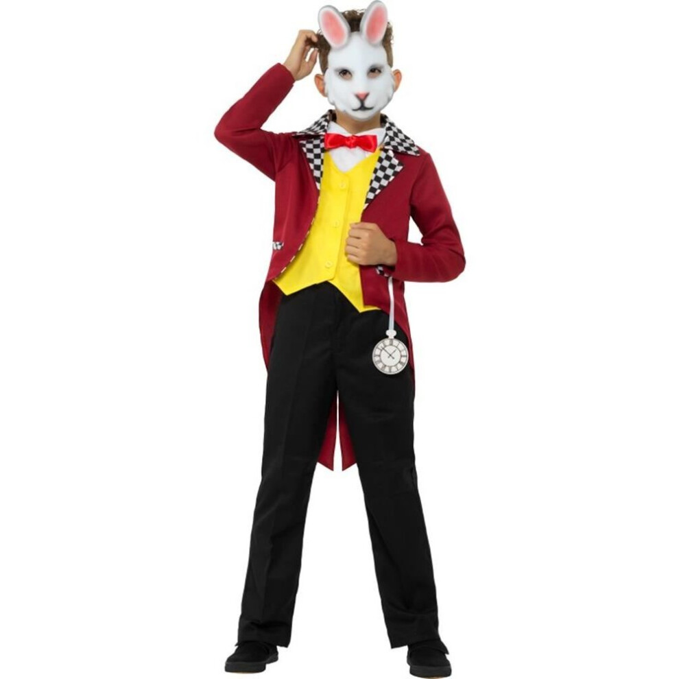 White Rabbit Costume, Boys Fancy Dress, Large Age 10-12