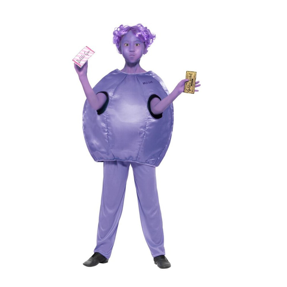 Roald Dahl Deluxe Violet Beauregarde Costume,Licensed Fancy Dress, Age 10-12