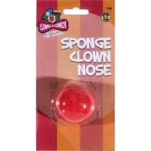 Clown Nose - Red Sponge Costume Nose, Fun Party Accessory (164)