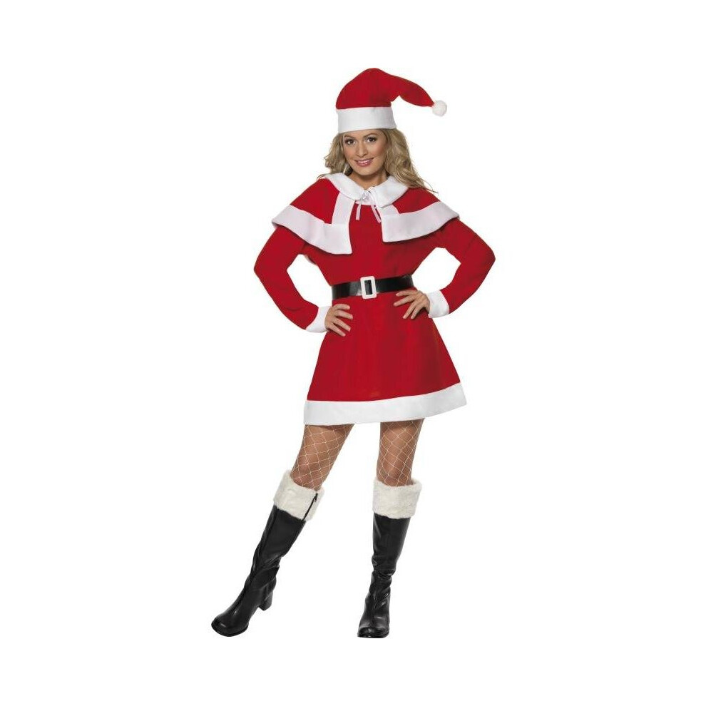 Miss Santa Fleece Costume, UK Dress 8-10